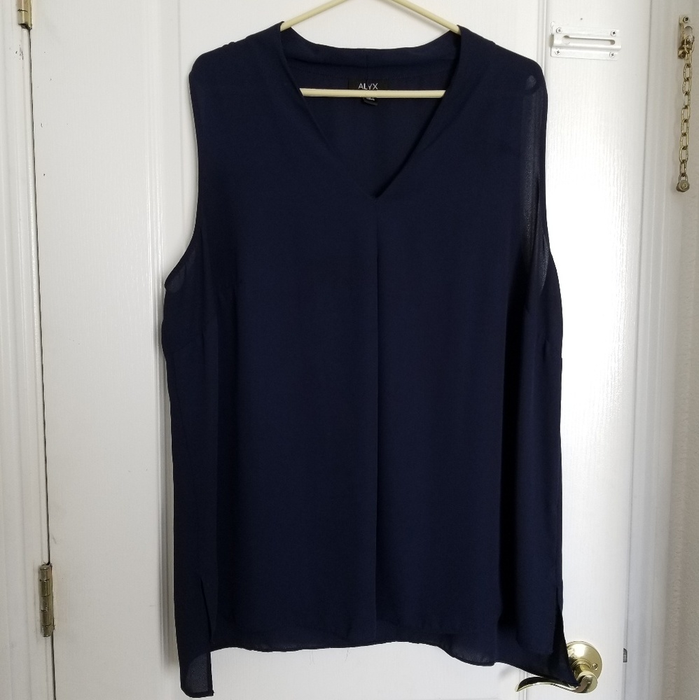 Navy blue top